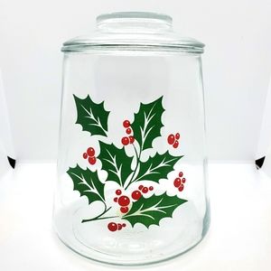 MCM Indiana Glass Co Holly Jar